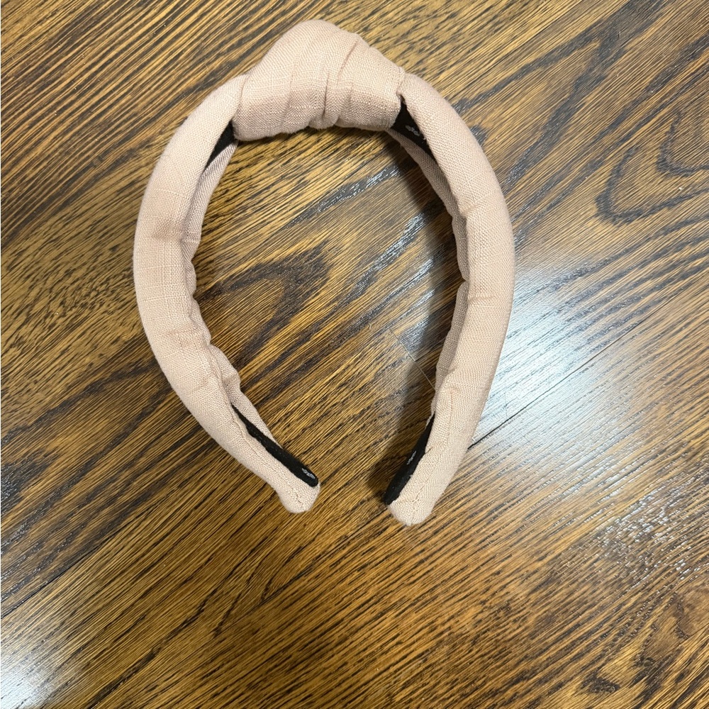 Lele Sadoughi Blush Knotted Fabric Headband